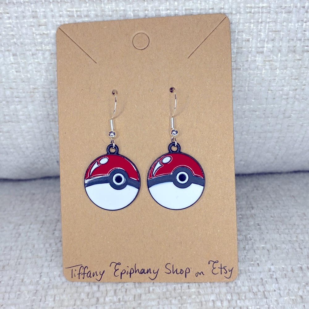 Pokémon Inspired Dangly Earrings NWOT